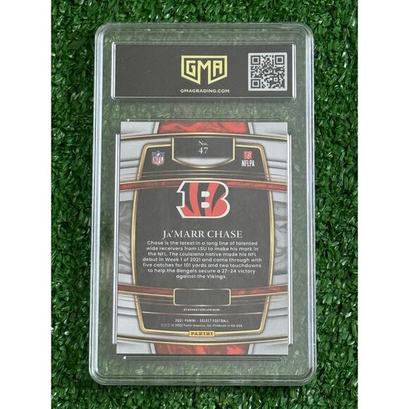Ja’marr Chase 2021 Select #47 Concourse Rookie Cincinnati Bengals GMA 8.5 - Picture 2 of 2